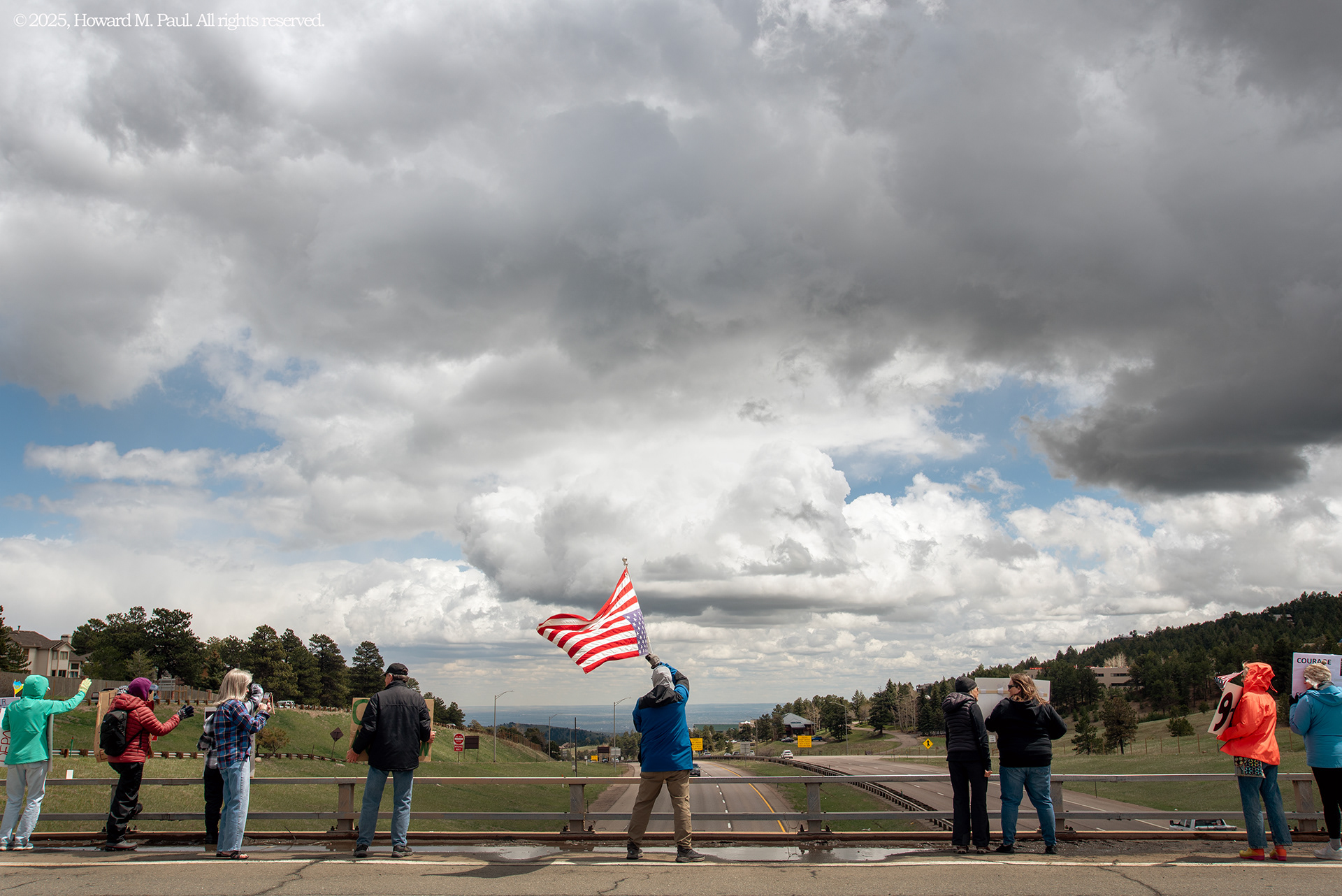 Genessee bridge over I-25, Jefferson Co., Colo.