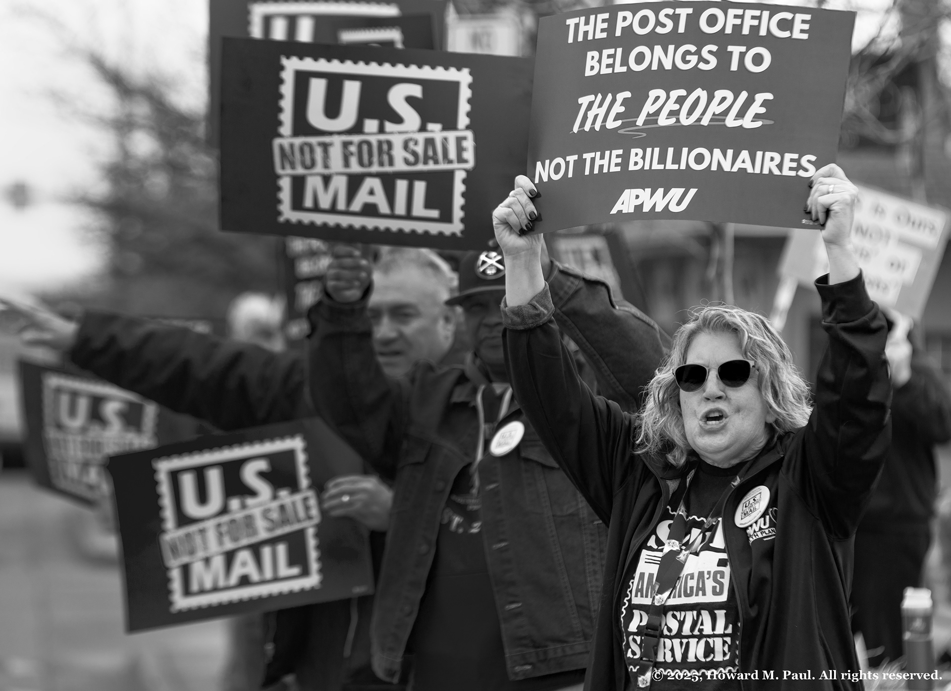Save the USPS rally, Denver, Colorado