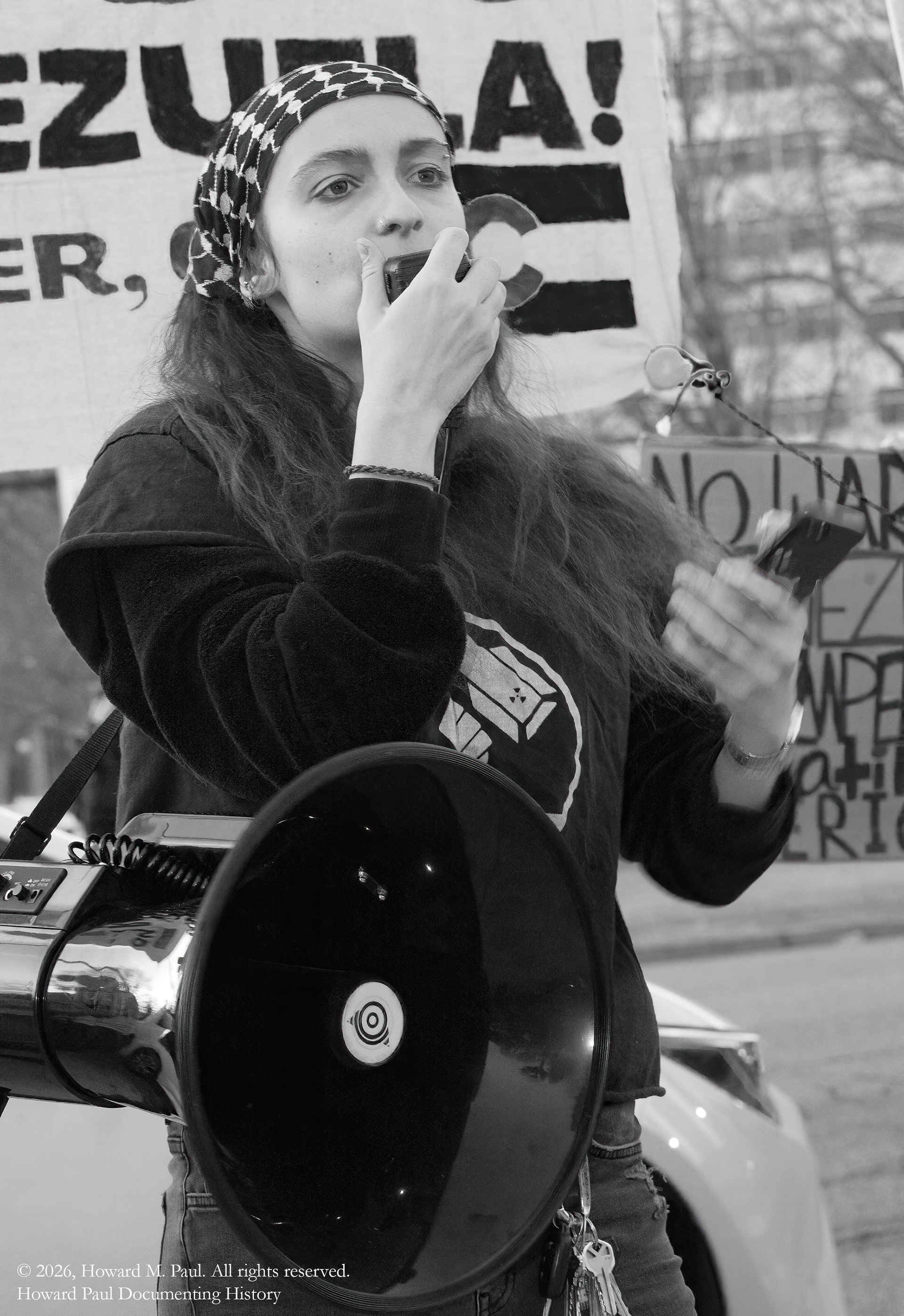 Protesting US actions in Venezuela, Colorado Capitol