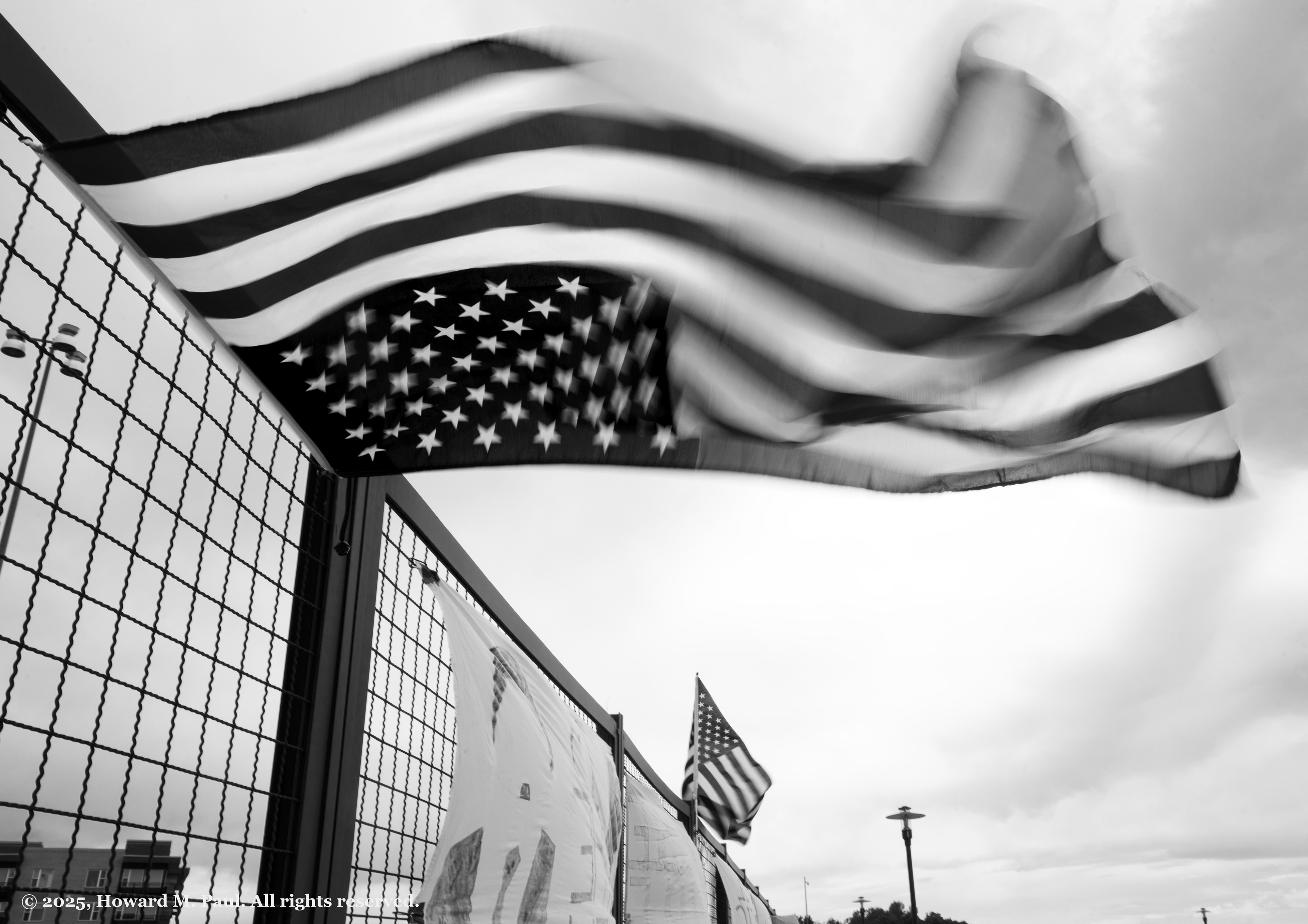 Denver Overpass Protest Banner Drop