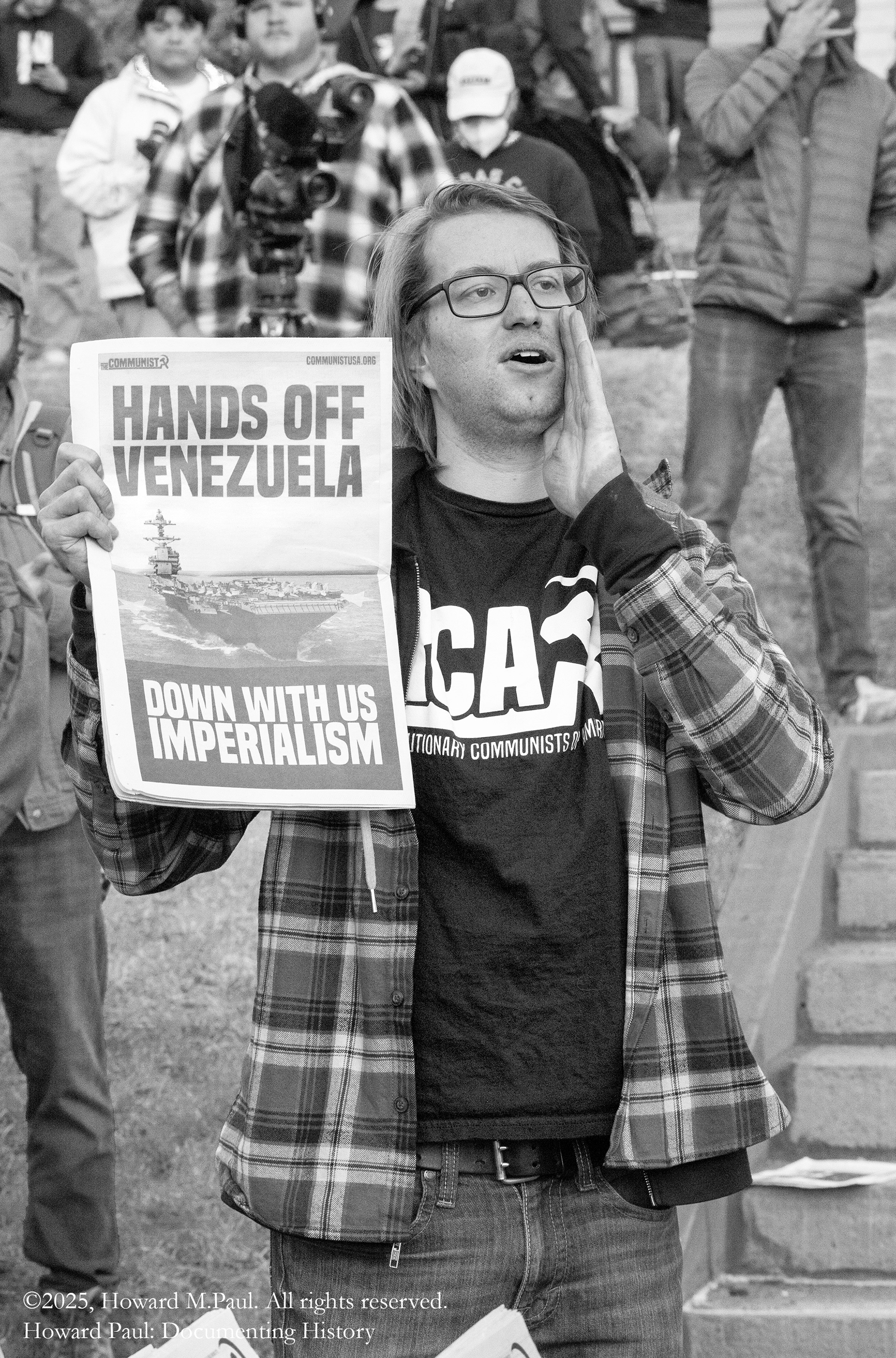 Protesting US actions in Venezuela, Colorado Capitol