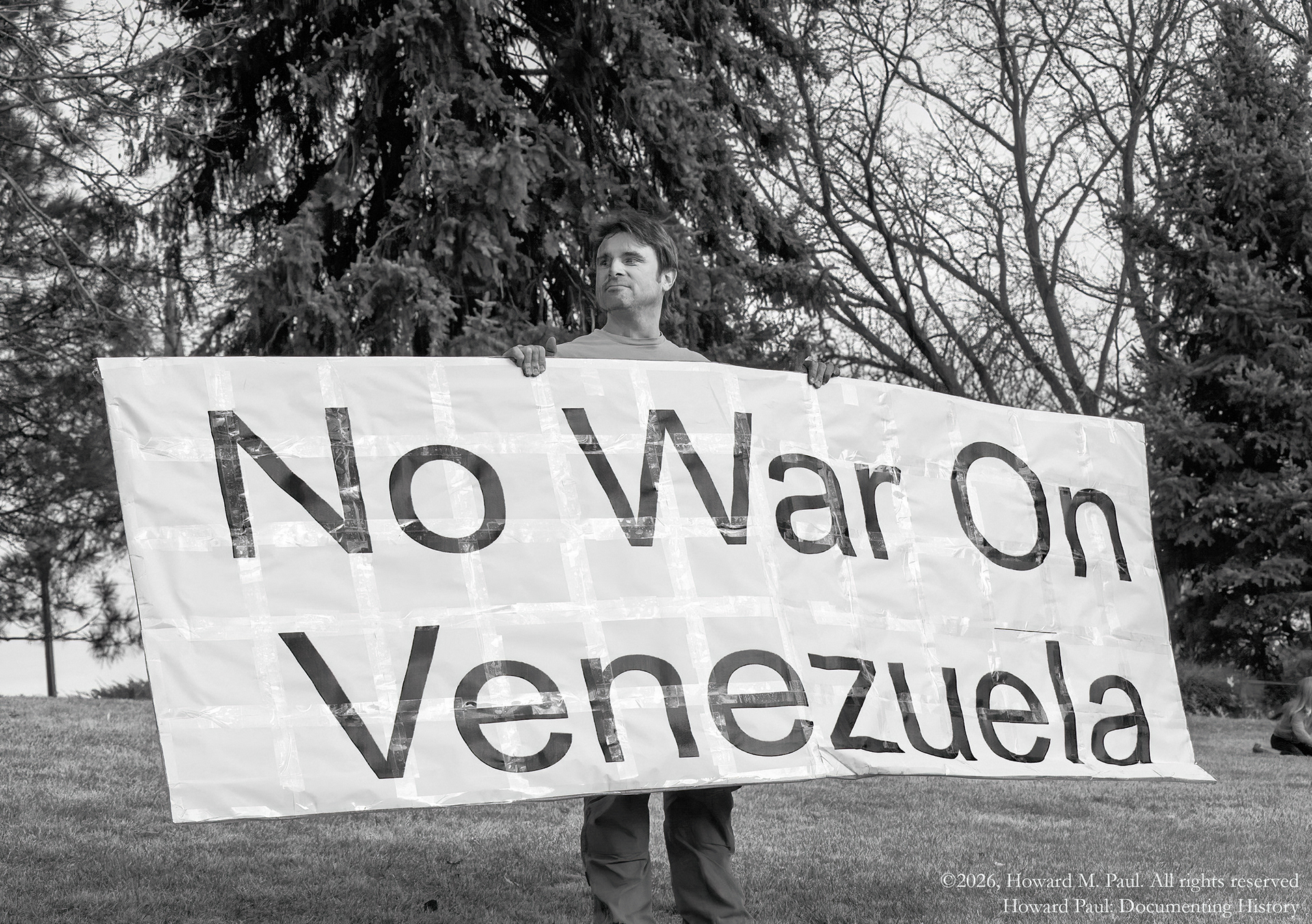 Protesting US actions in Venezuela, Colorado Capitol