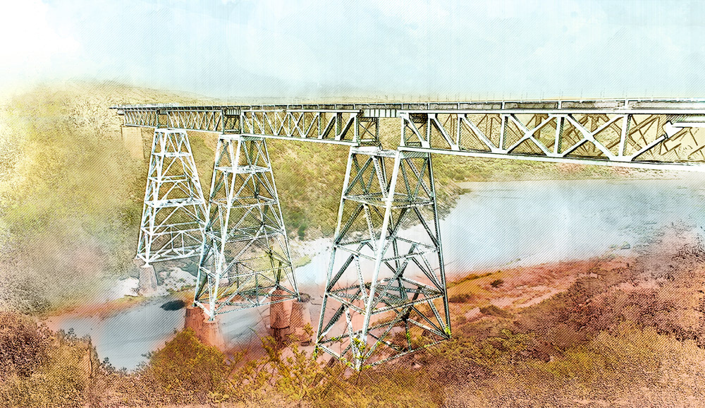 Train Bridge over Gouritz River, W-Cape