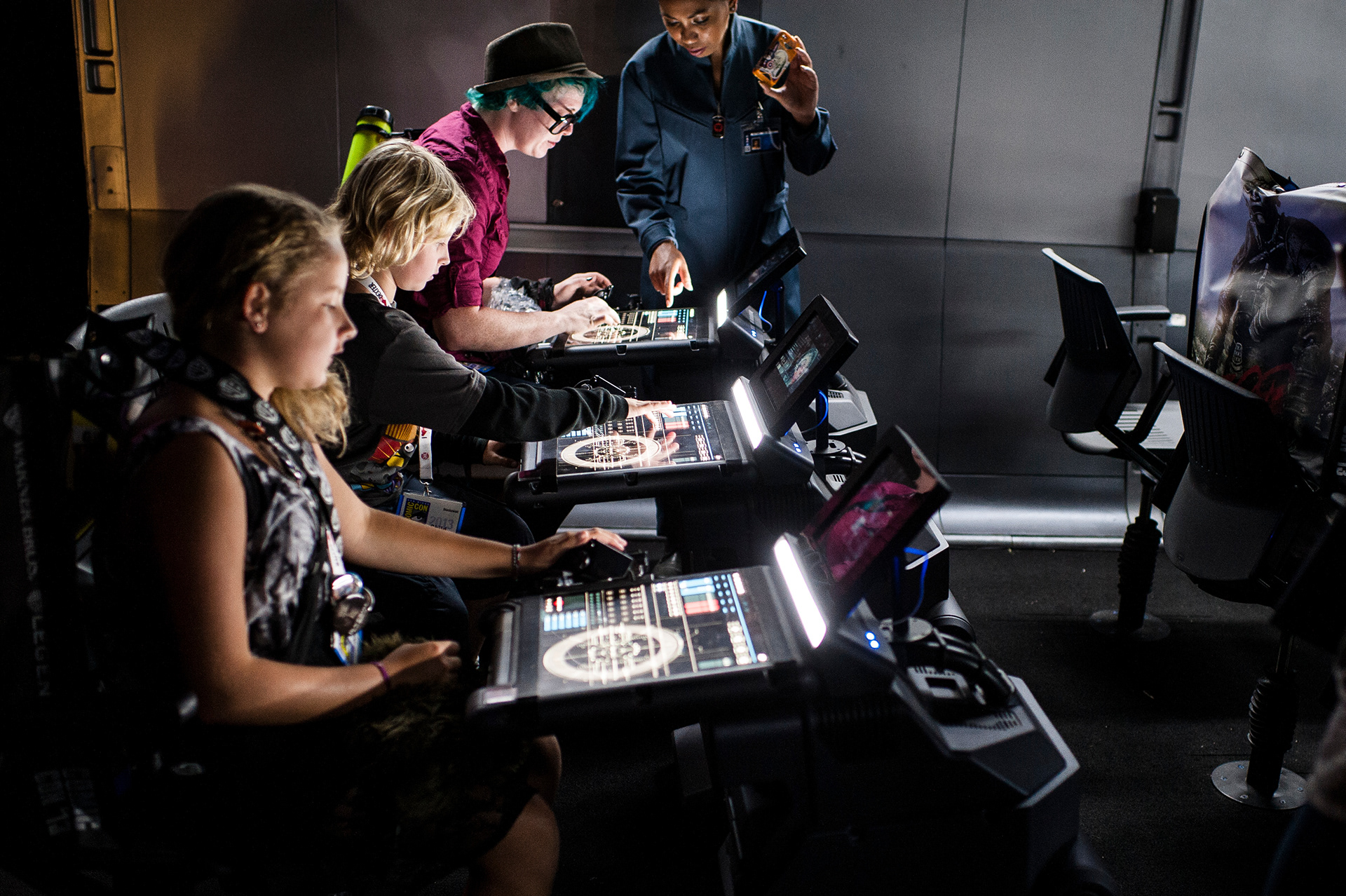 Ender's Game Experience interactive stations