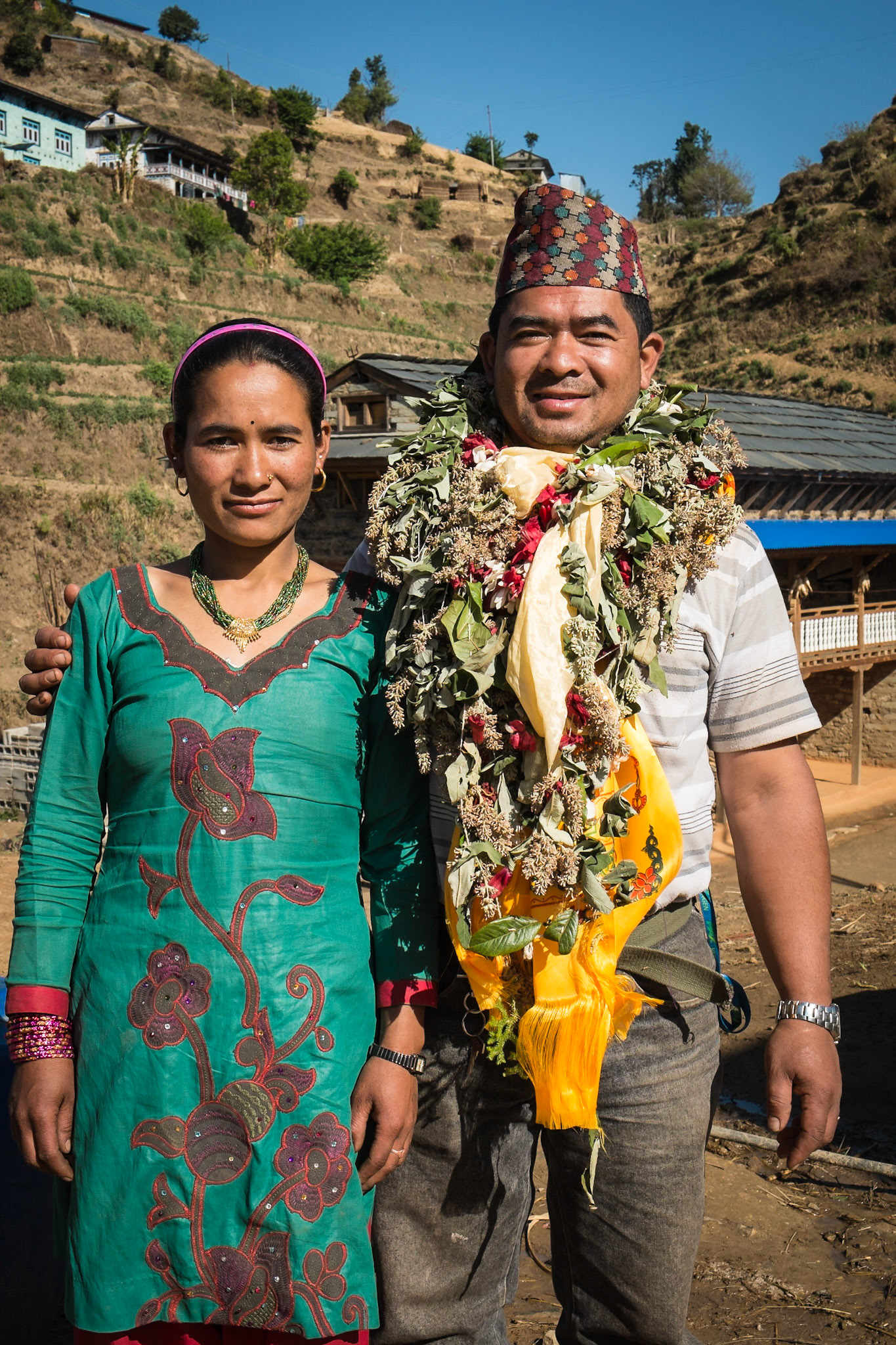 Nir &amp; sister. Kasabaton Village, Ramechapp District, Nepal