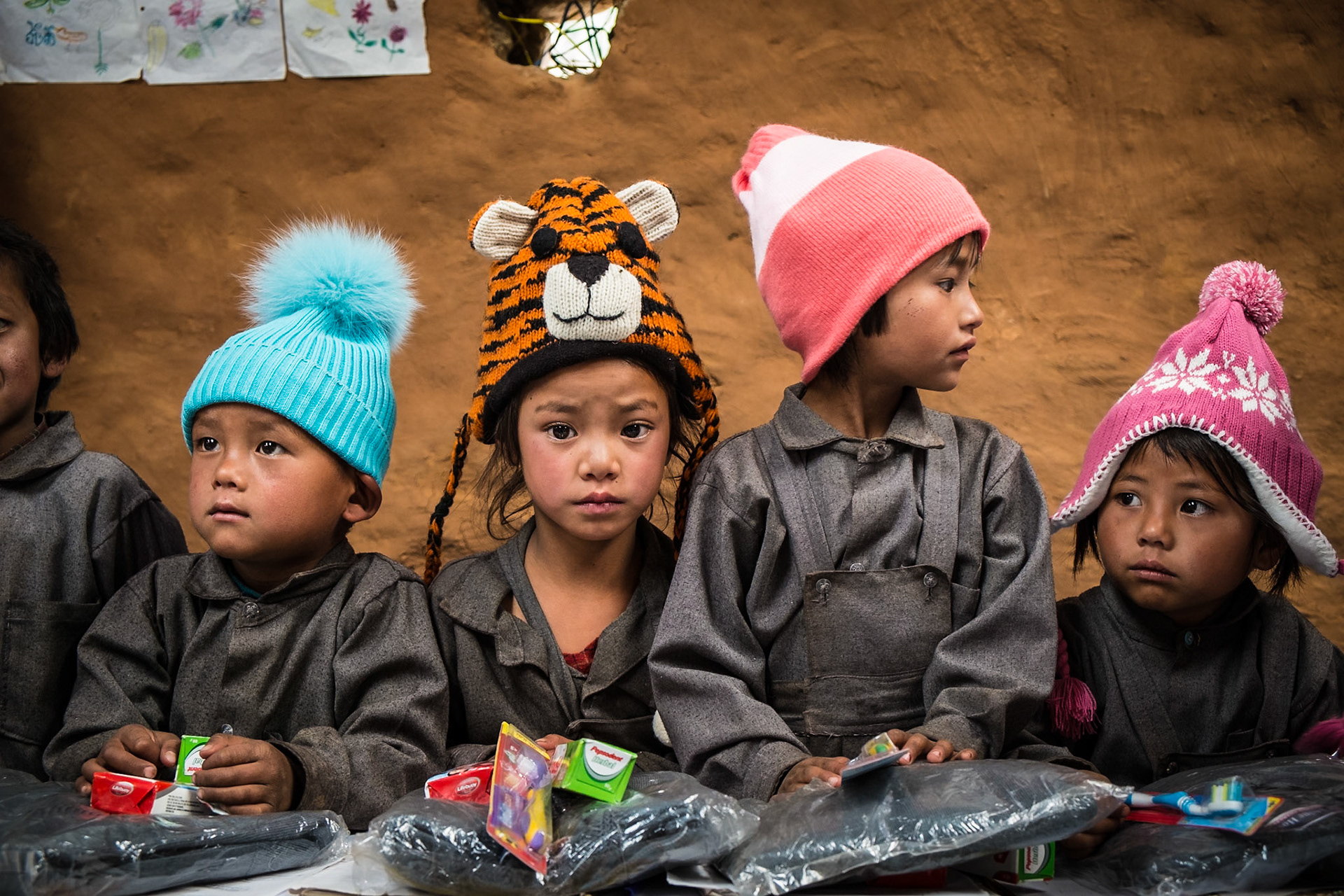 Nepali children, Sailung, Ramechapp district