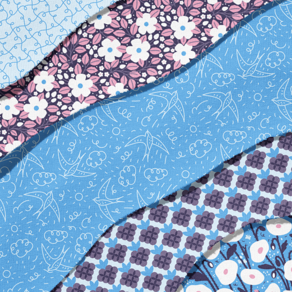 Whispers of Midsummer Collection - Blue Colorway