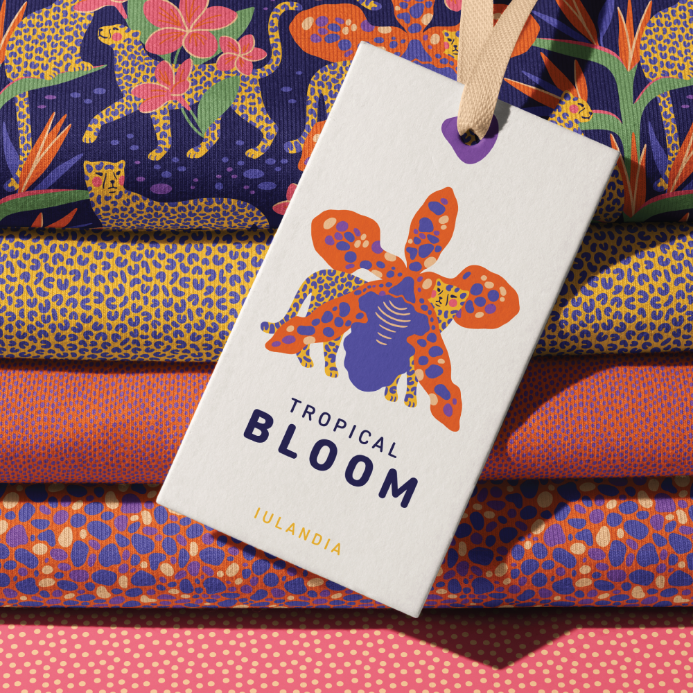 Tropical Bloom Collection - Paprika Colorway