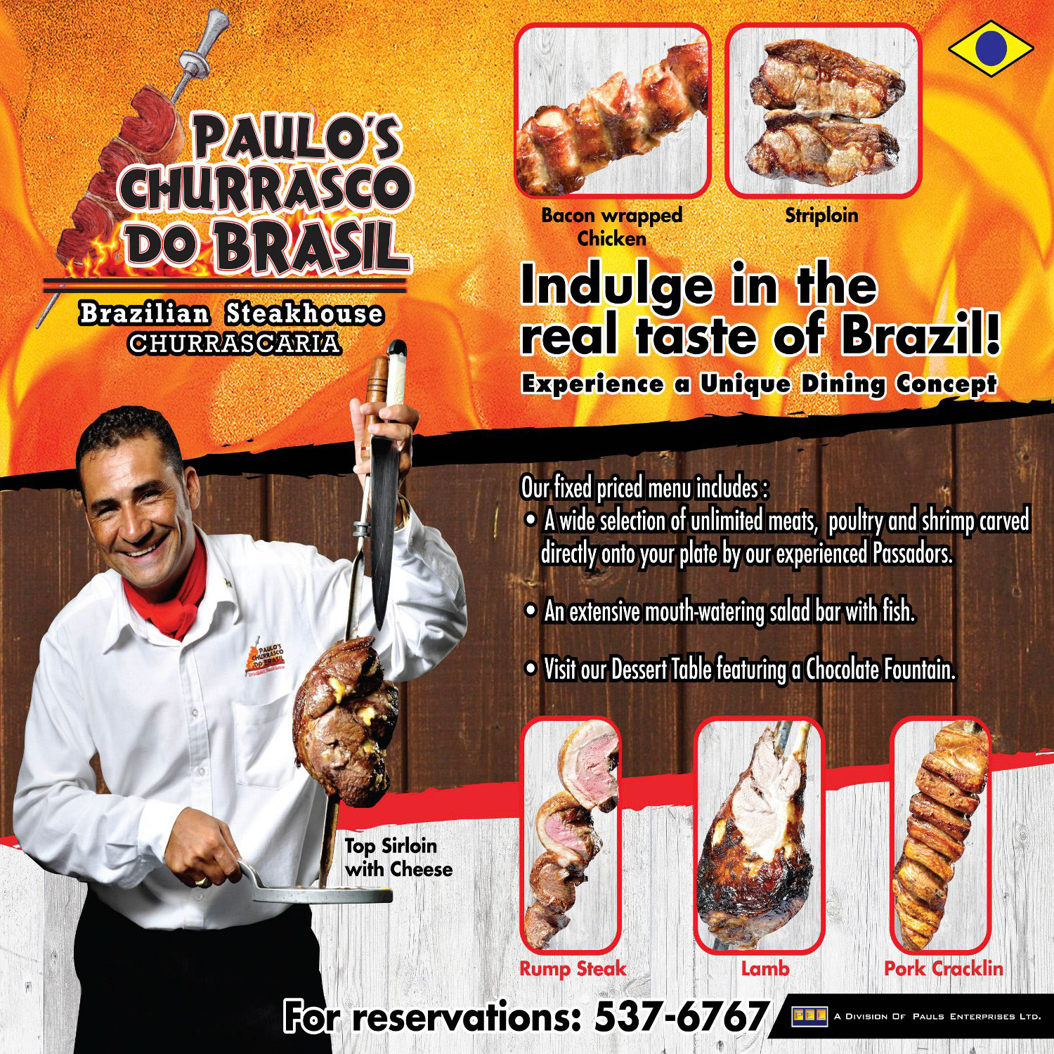 Paulos Roadside Menu Board AUG 2010