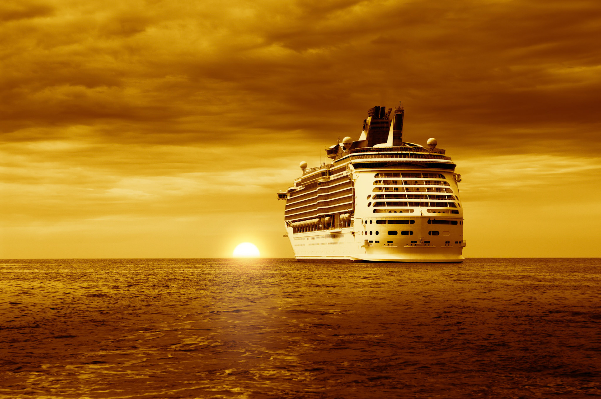 Cruise Liner Sunset sail away party Barbados