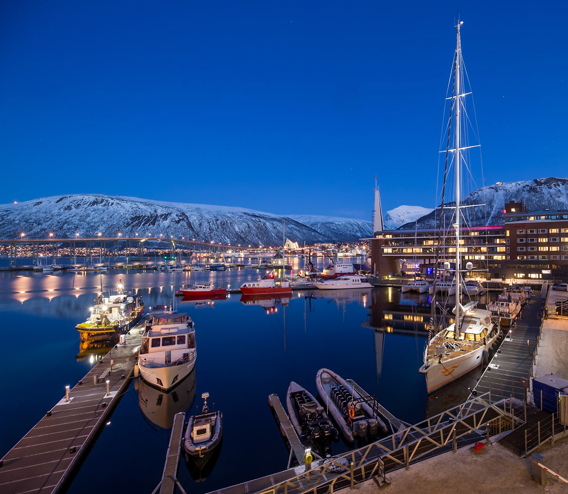 Harbor Lights - Tromso, Norway