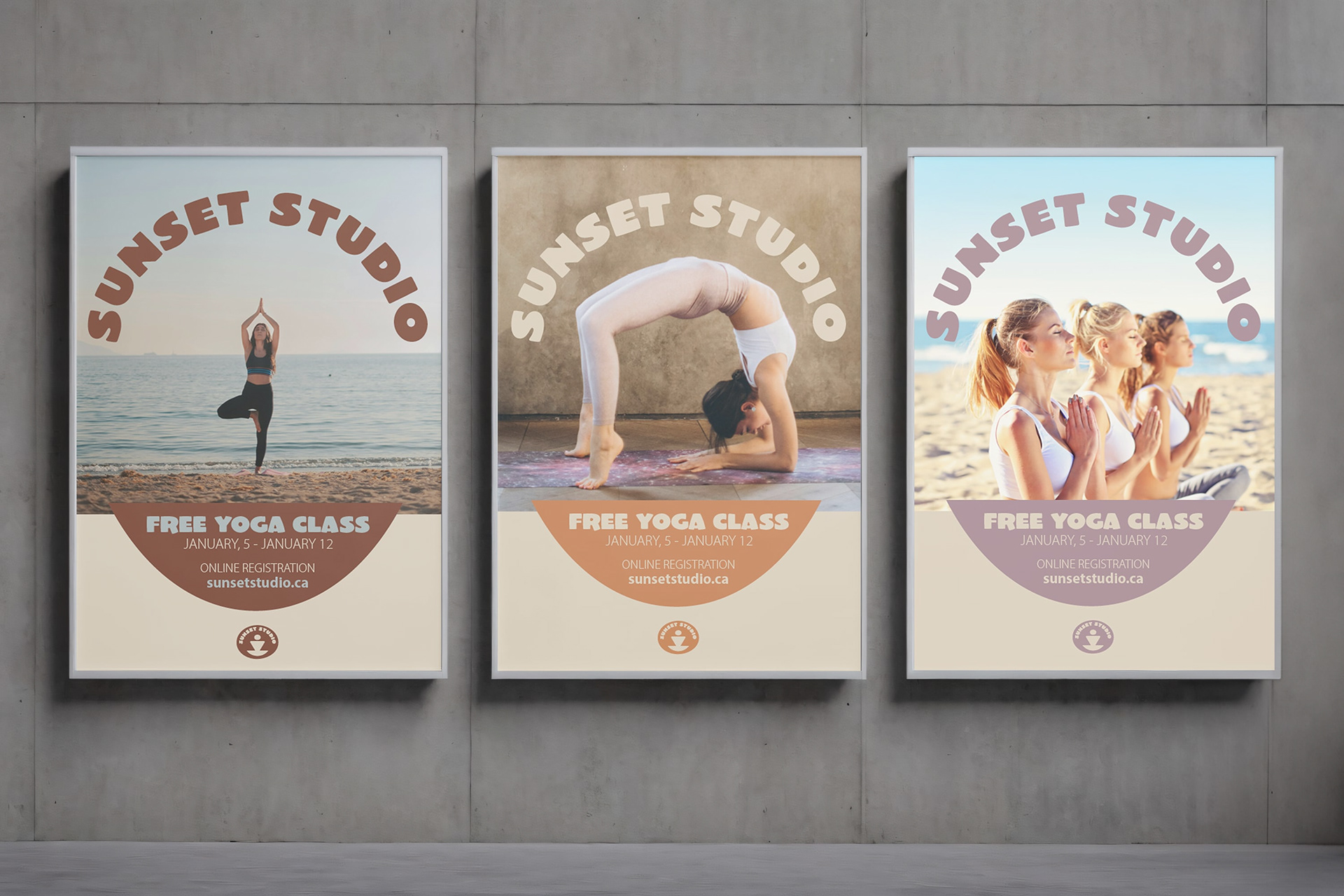 Yoga studio rebrand, focus on attracting younger audience, yogi moms but also anyone who seeks connection with the natural power that is within everyone and everything.