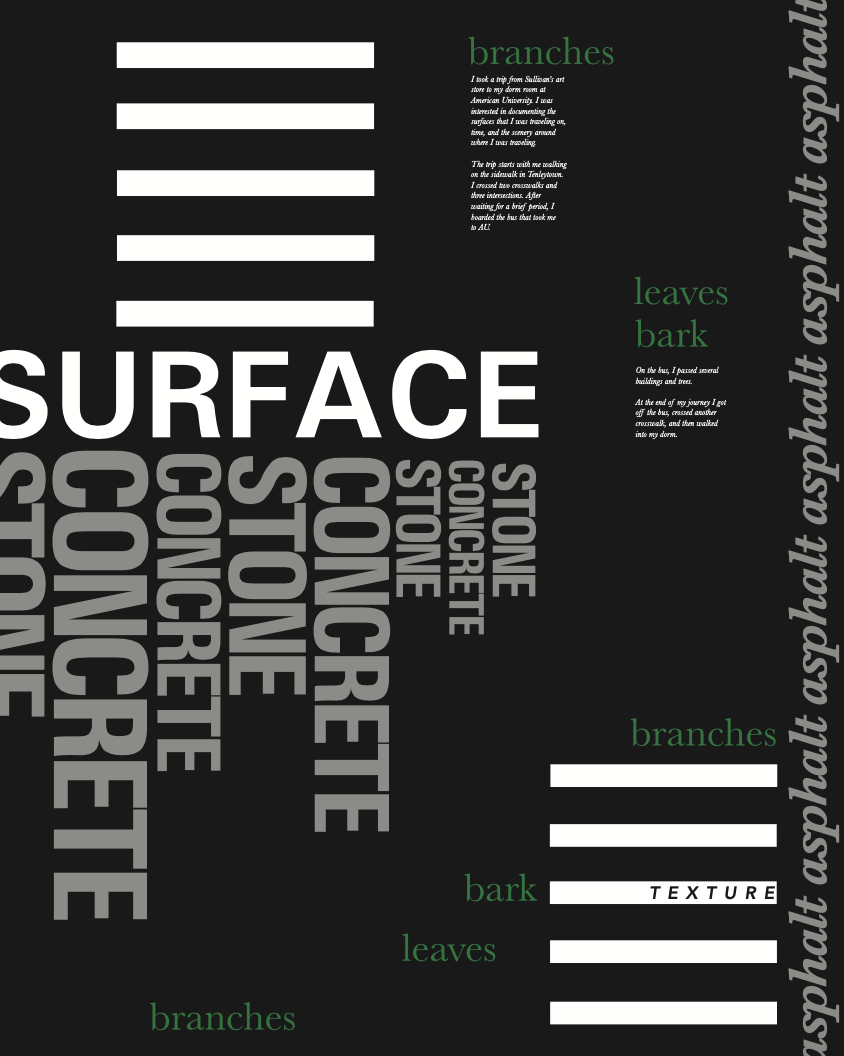 Typographic Timeline Project, Fall 2019