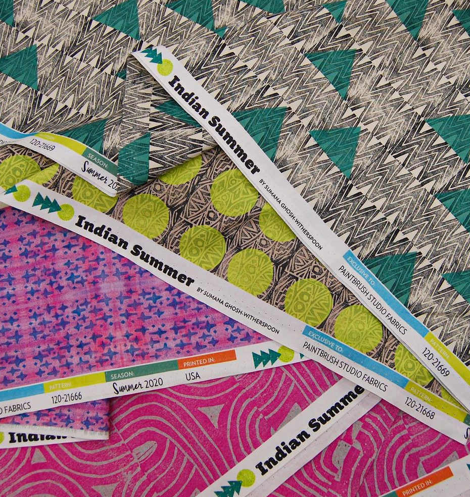 Indian Summer fabric collection, released by PBS Fabrics 2020