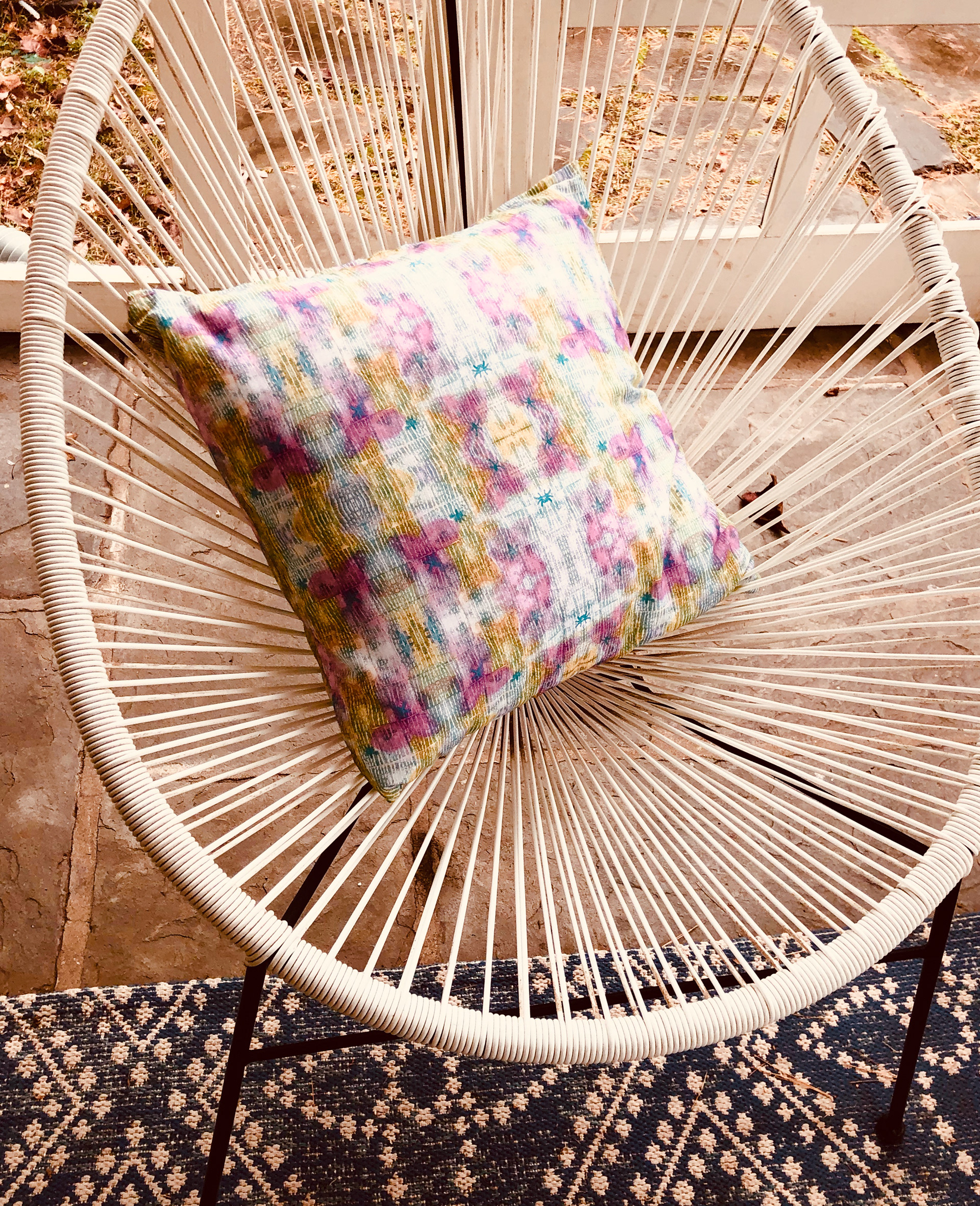 Cushion cover using fabric from the 'Indian Summer' collection