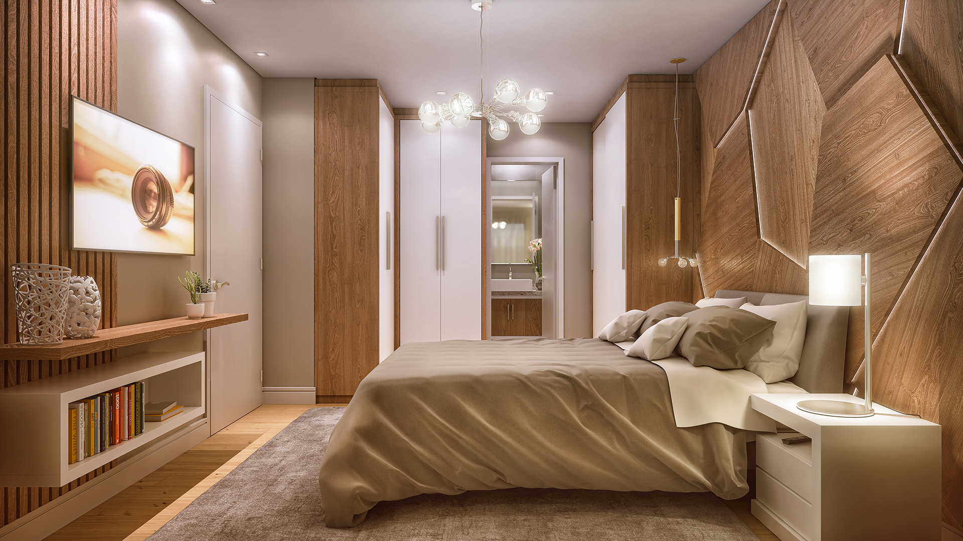 Suíte Casal - Giardino Ópera - Construtora Patagônia