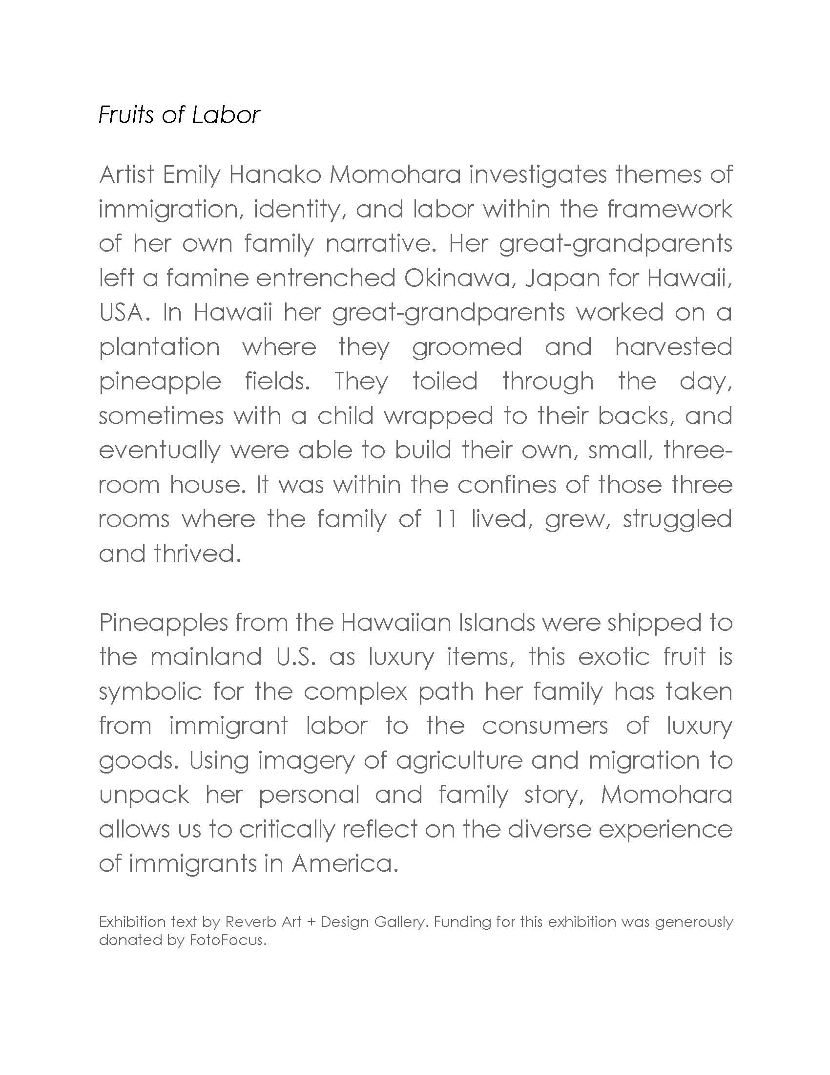 gallery statement