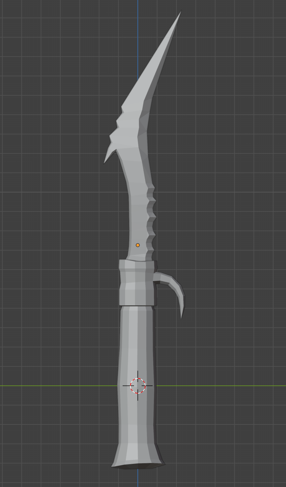 low poly sur Blender