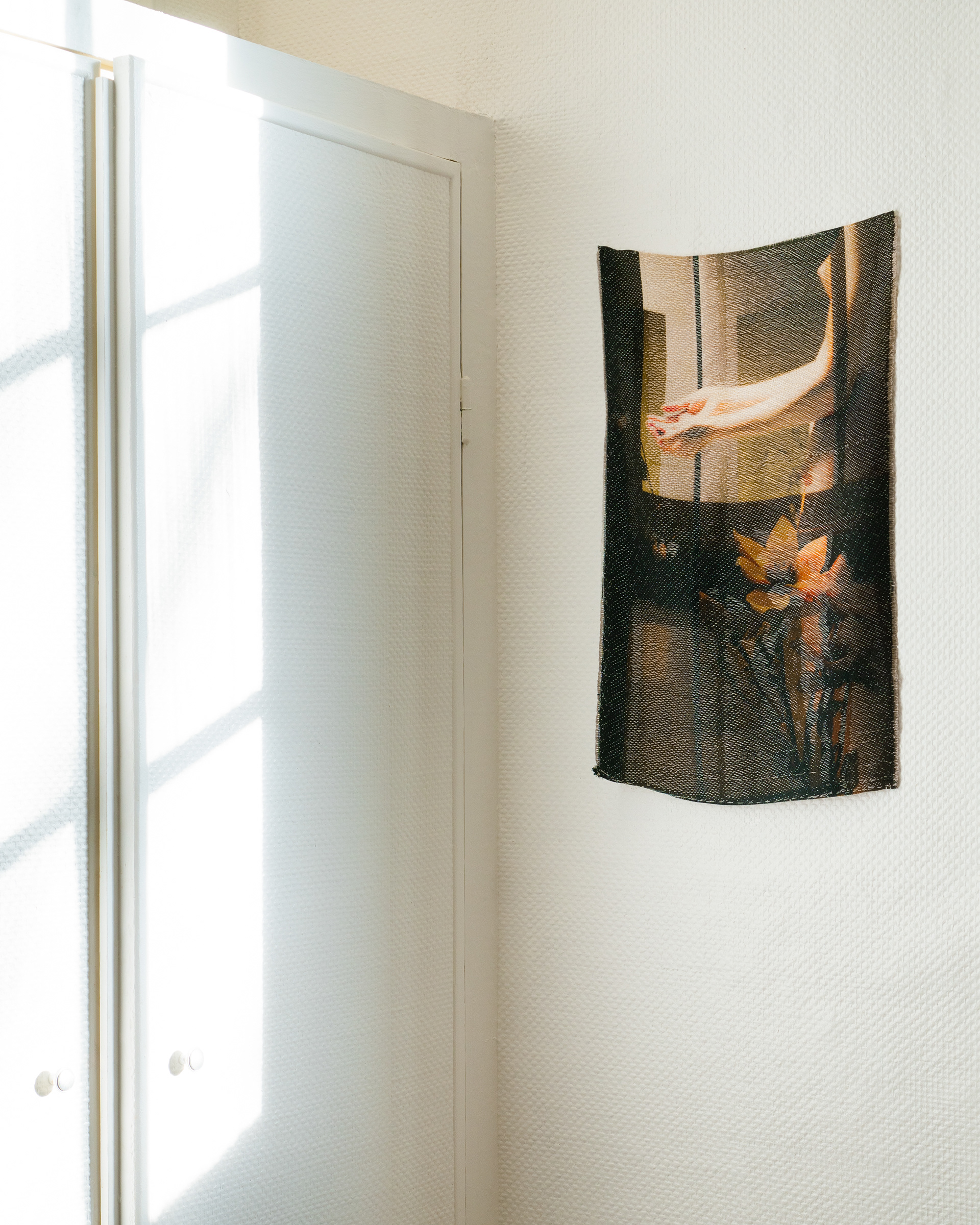 La lumière, woven jacquard,63,5x39cm, 2024