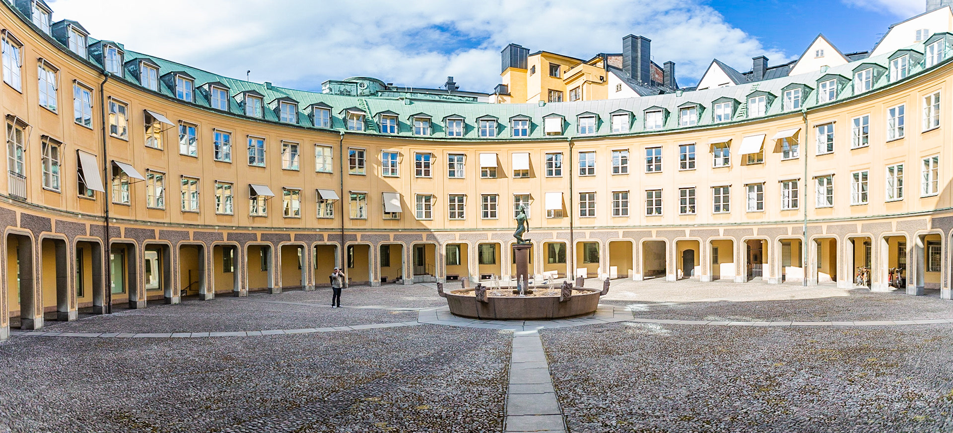 a secret place inside a building complex