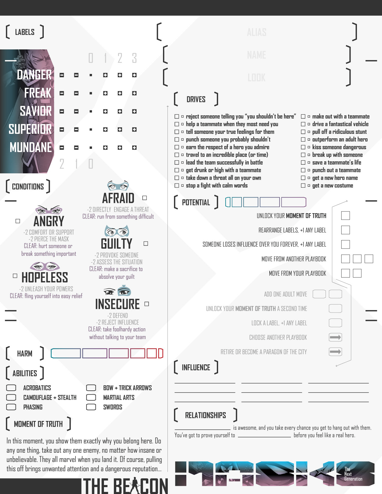 Pura Soza Graphic Design FREELANCE Customed RPG Sheet