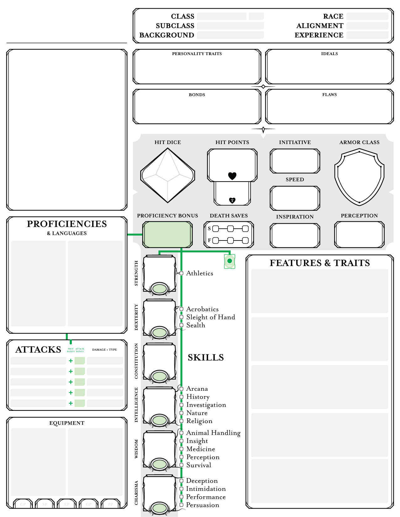 Pura Soza | Graphic Design - FREELANCE | Customized RPG Sheet