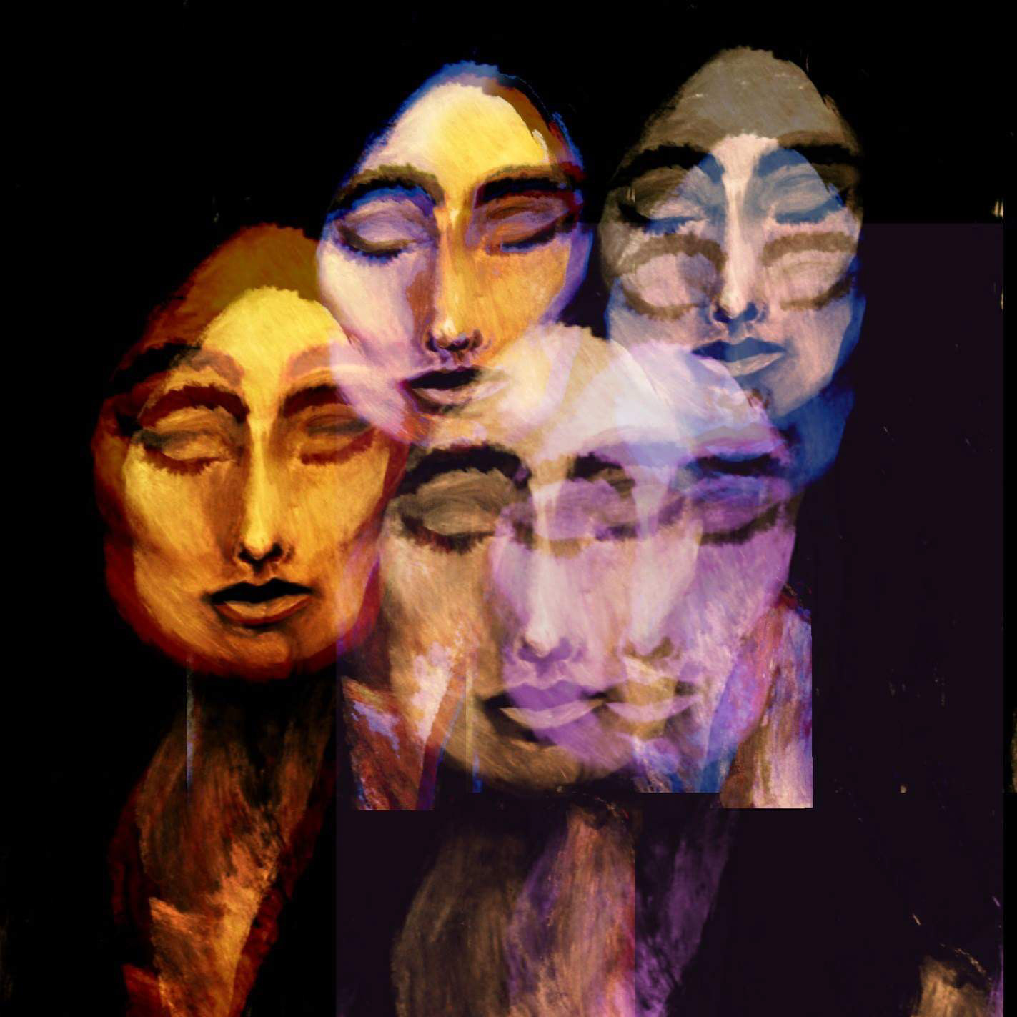 Portret met digitale bewerking