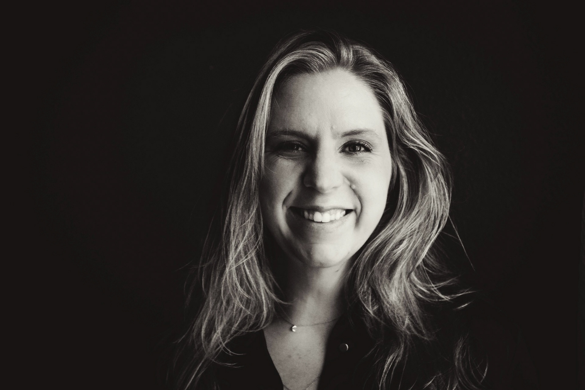Black and white photo of Annie Wood.
