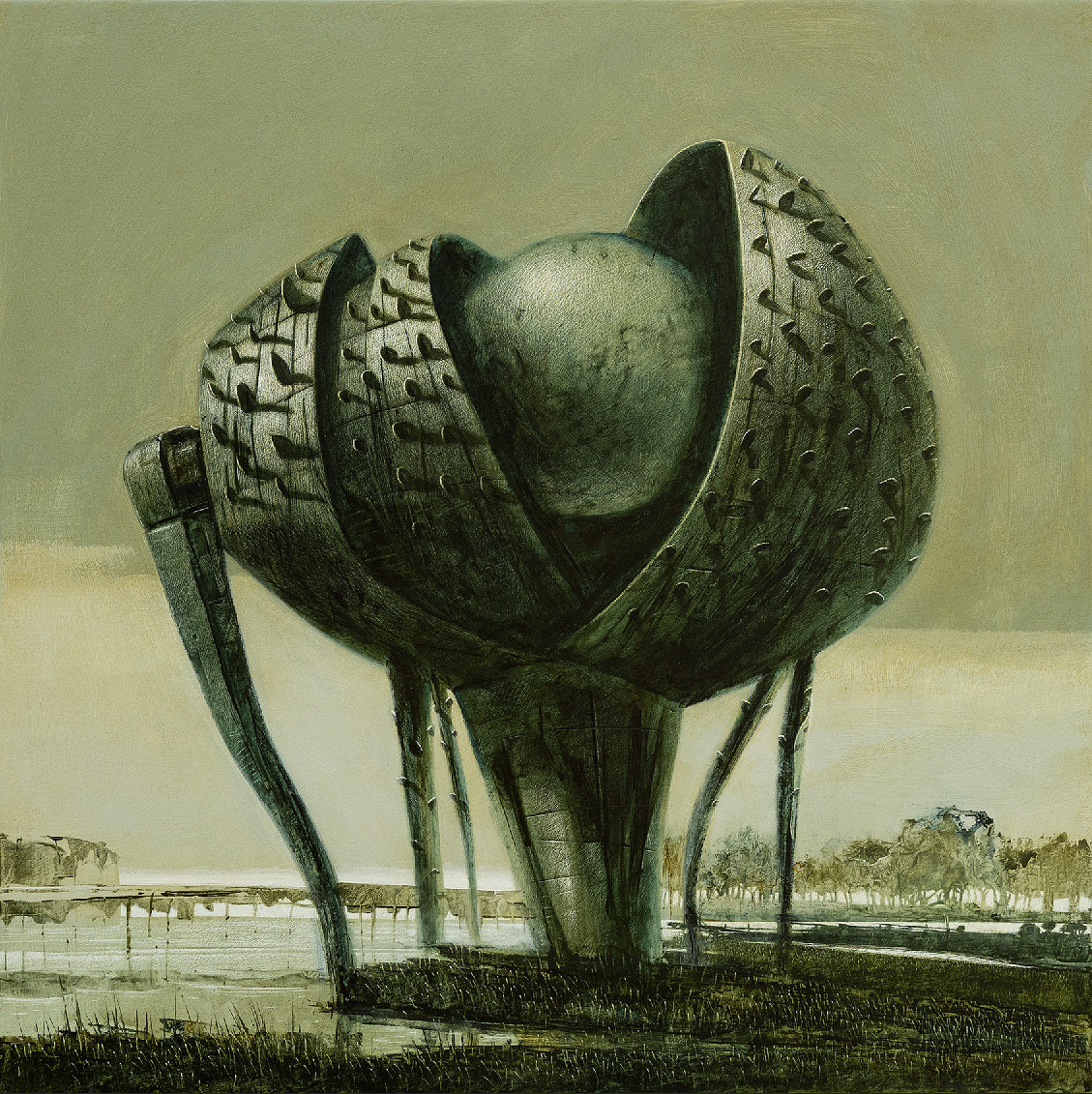 Hull 1 (acrylic on canvas) (60x60cm)