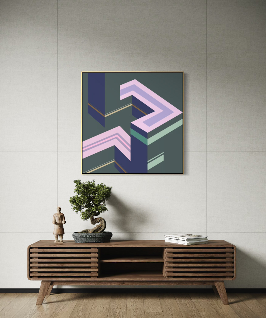 A30 80x80cm Acrylic on linen