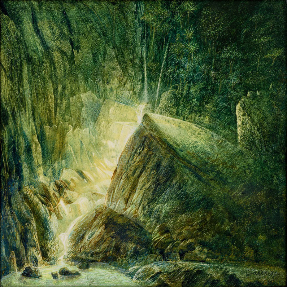 Source (acrylic on board) (20x20cm)