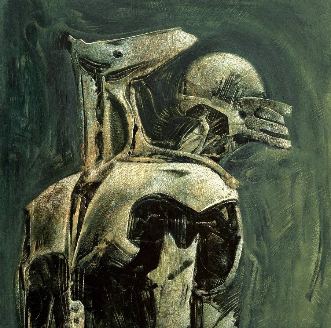 The first, the last (acrylic on board) (40x40cm)