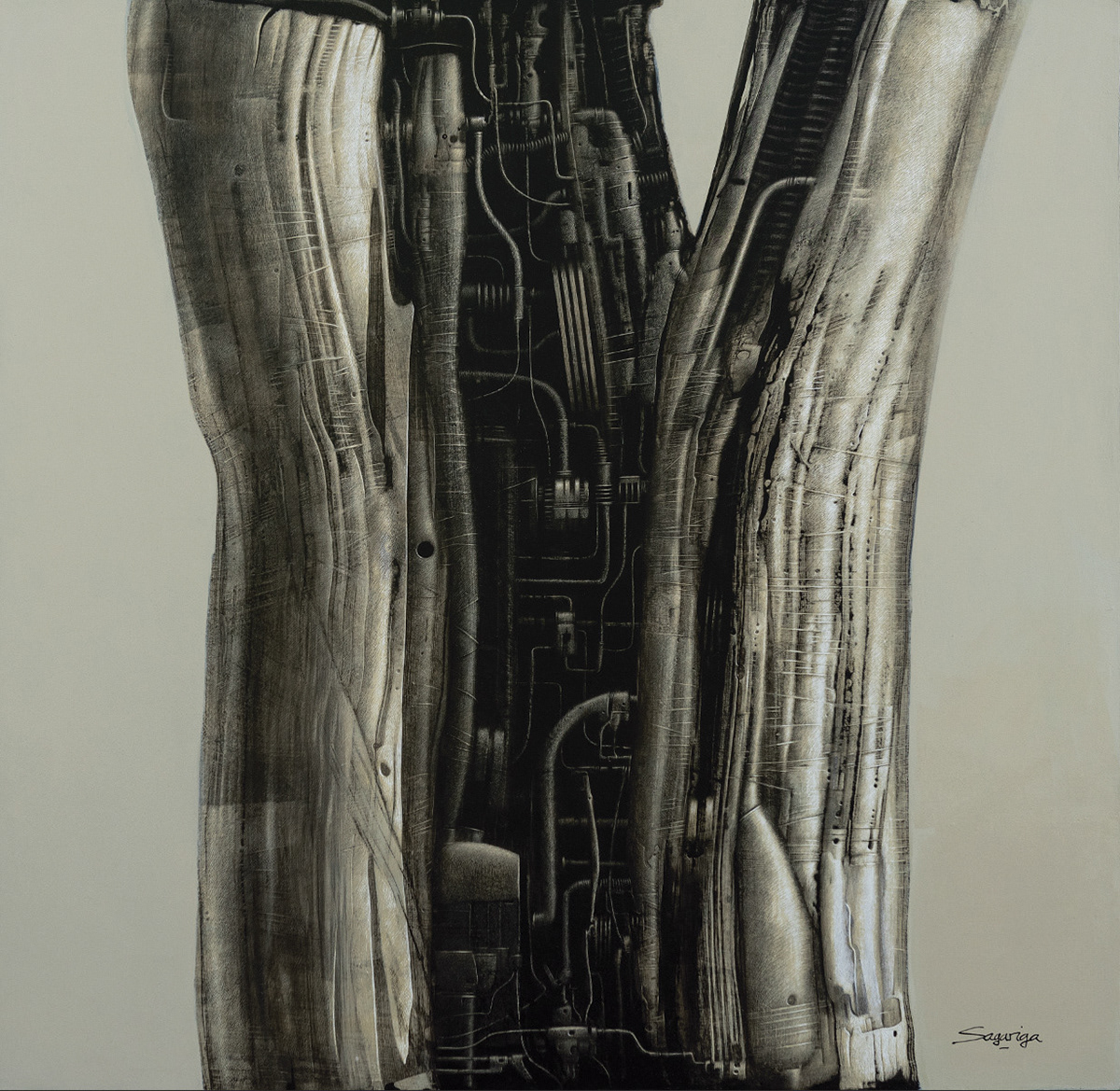 Technique mixte sur toile 90x90cm