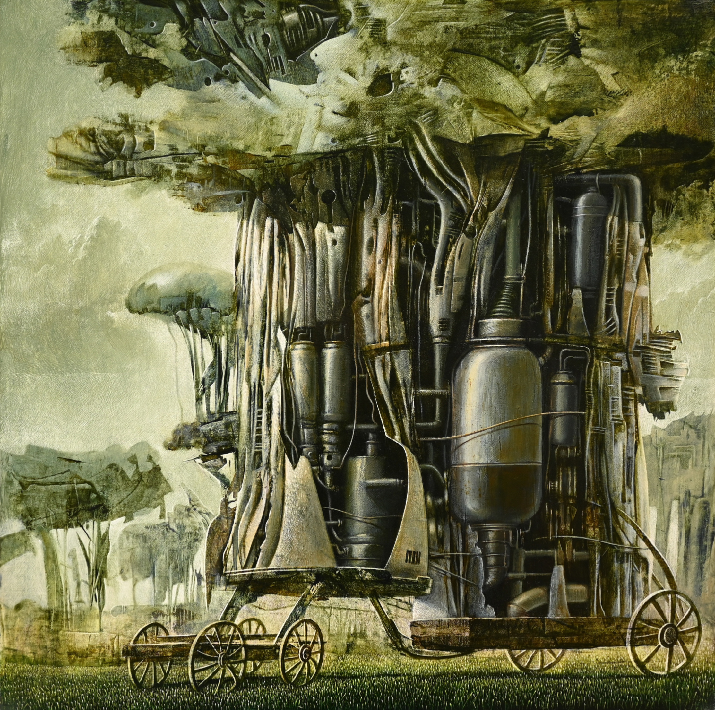 L'Arbre (acrylic on canvas) (50x50cm)