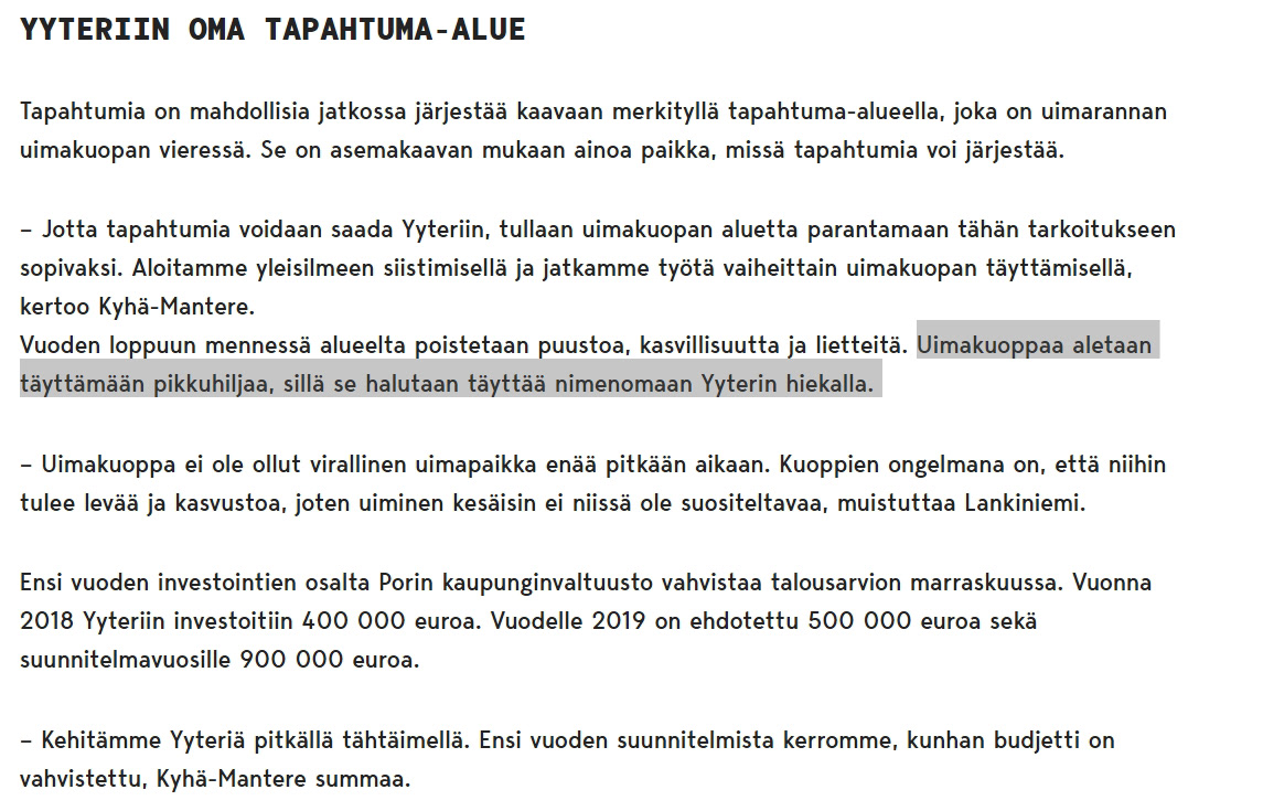 Asiat pitäisi tehdä kunnolla, virkavastuulla ei pidä puhua paskaa.