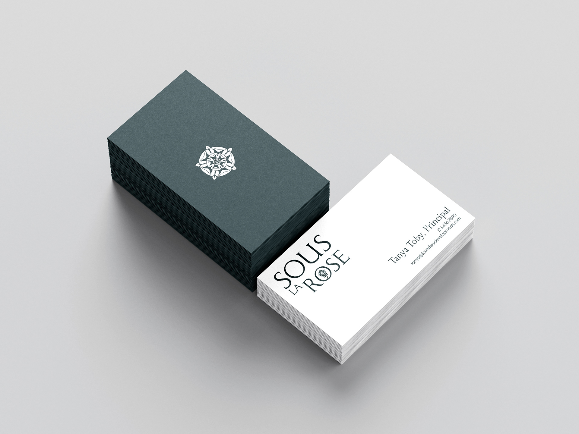 Mocked up Business Cards