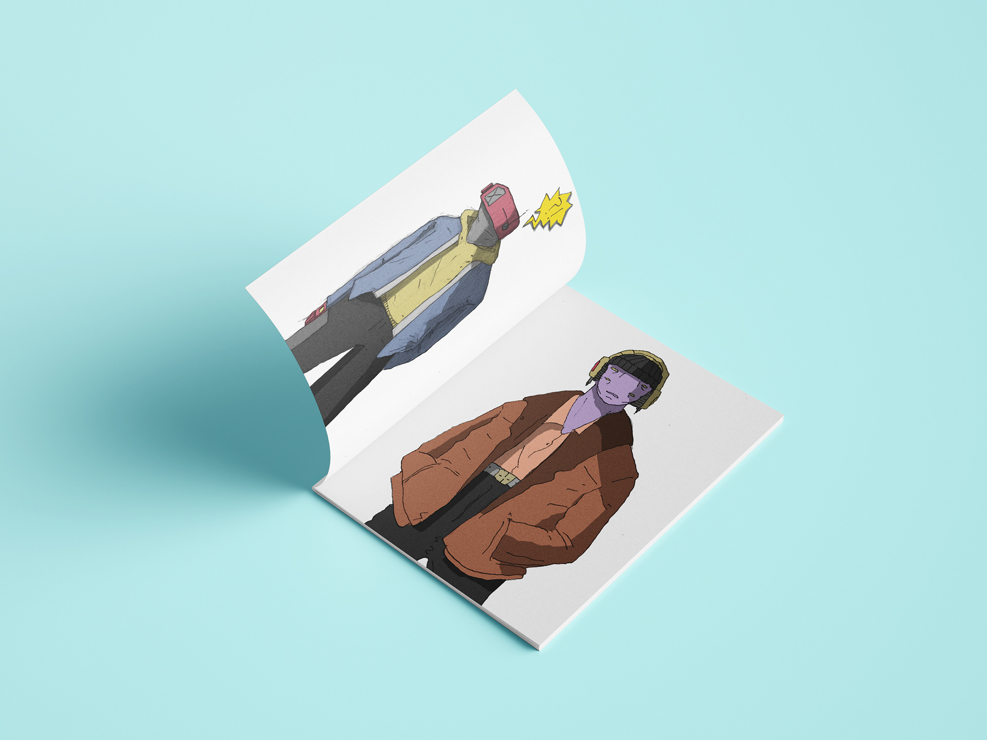Inside Pages for Zine titled 'PEOPLE'