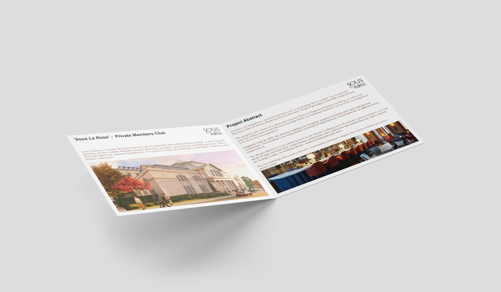 Inside of Mocked up Brochure