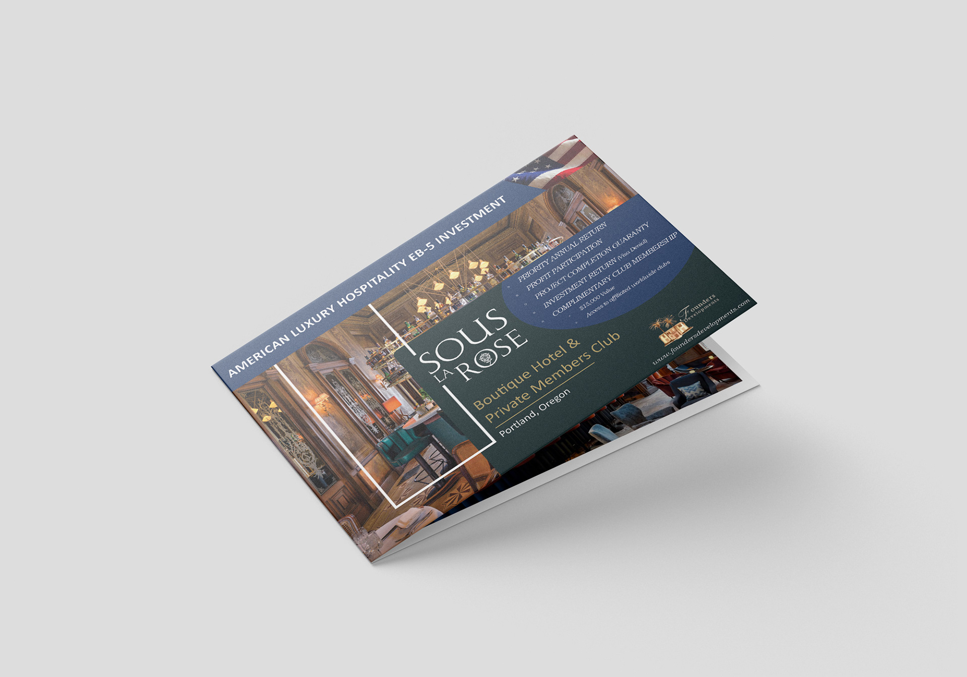 Front of Mocked Up Brochure
