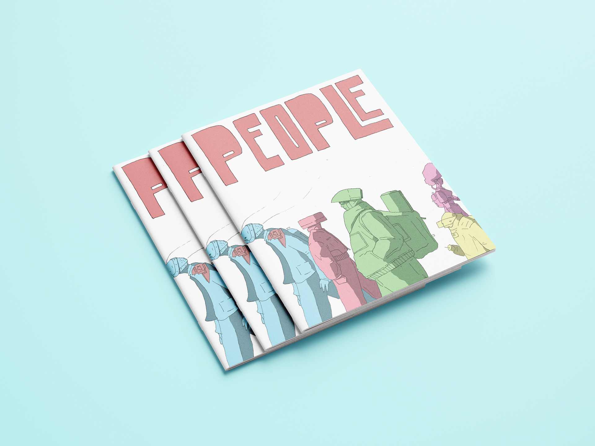 Cover Page for Zine titled 'PEOPLE'