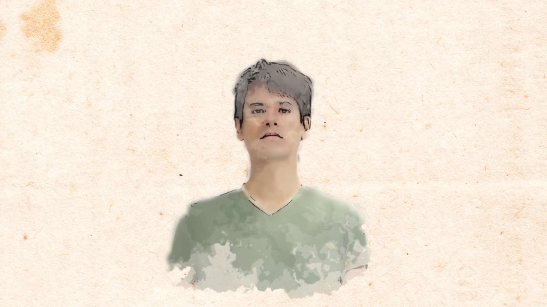 a man looking directly to the camera