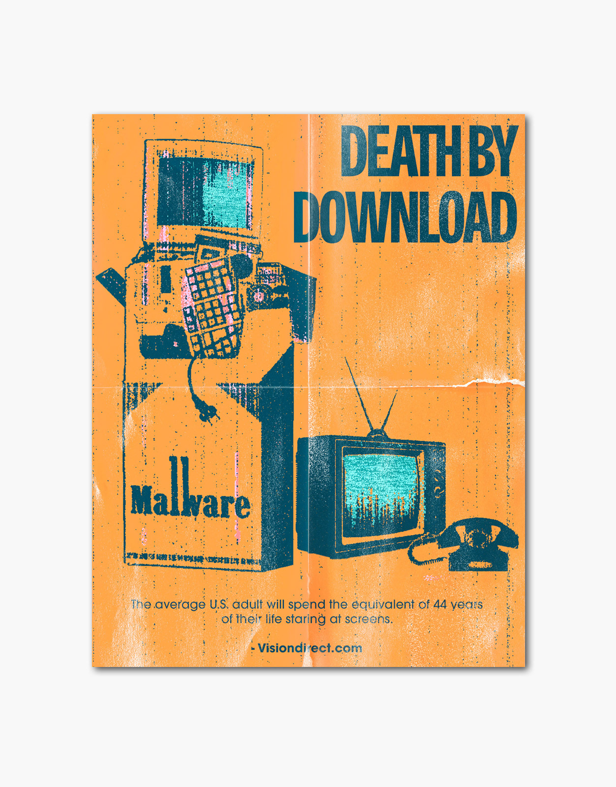 Poster Mockup of "Death by Download"