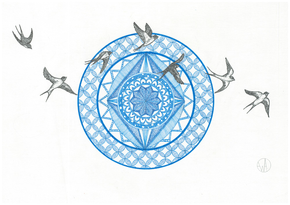 Hirondelles, 21 x 29.7 cm