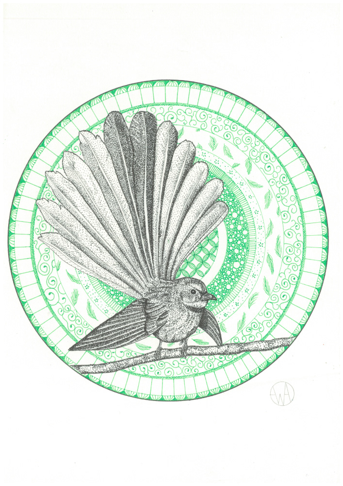Fantail, 21 x 29.7 cm