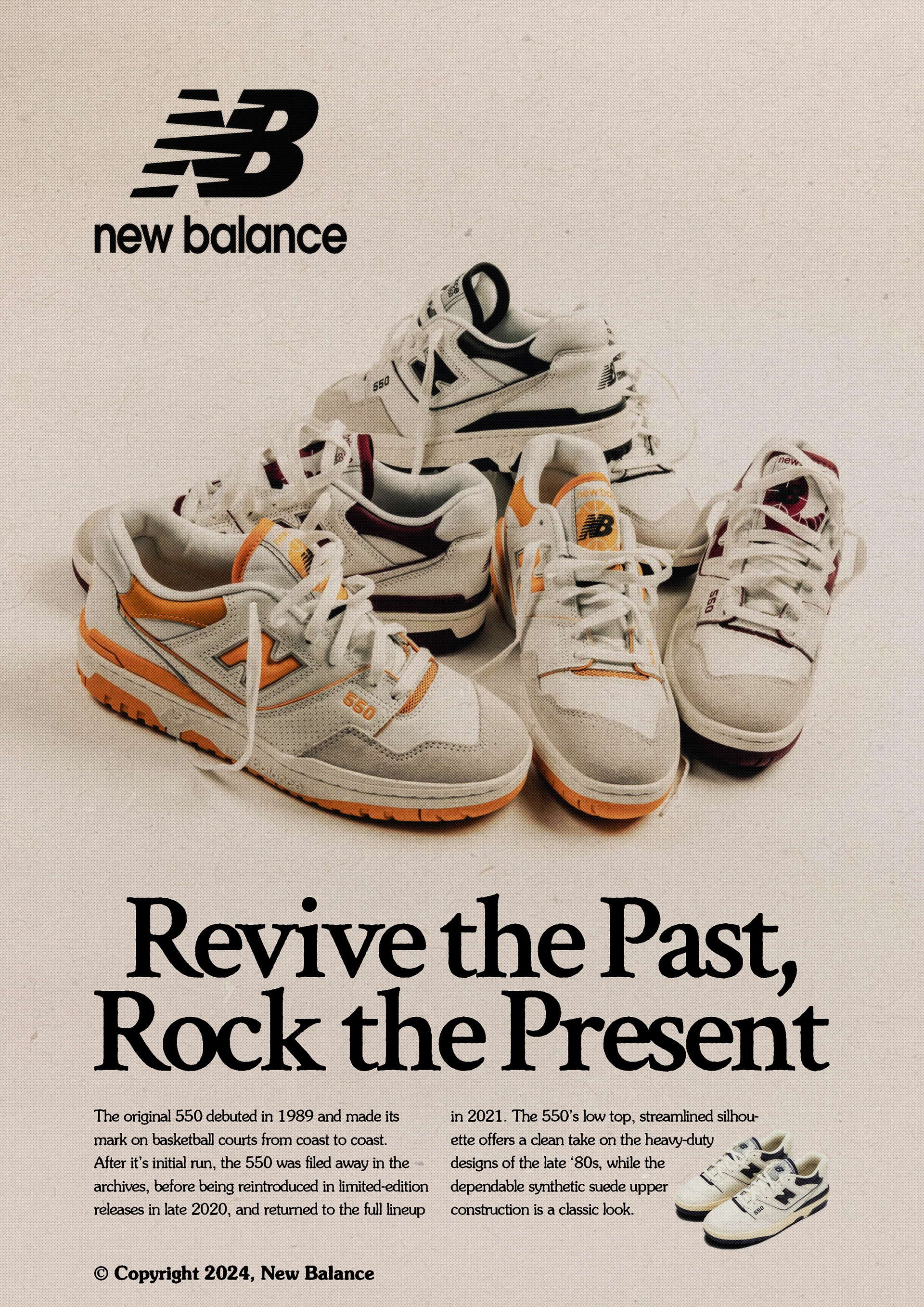 New Balance 550 Poster III