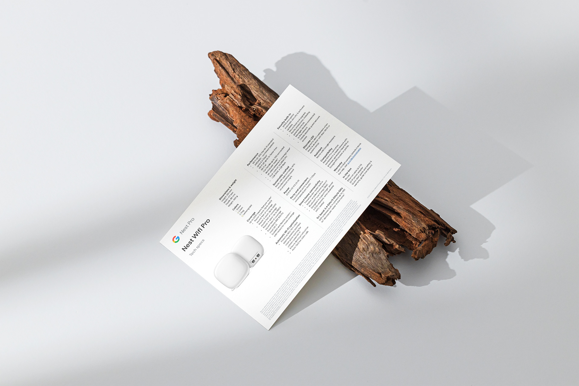 Nest Wifi Pro Info Sheet Tech Specs