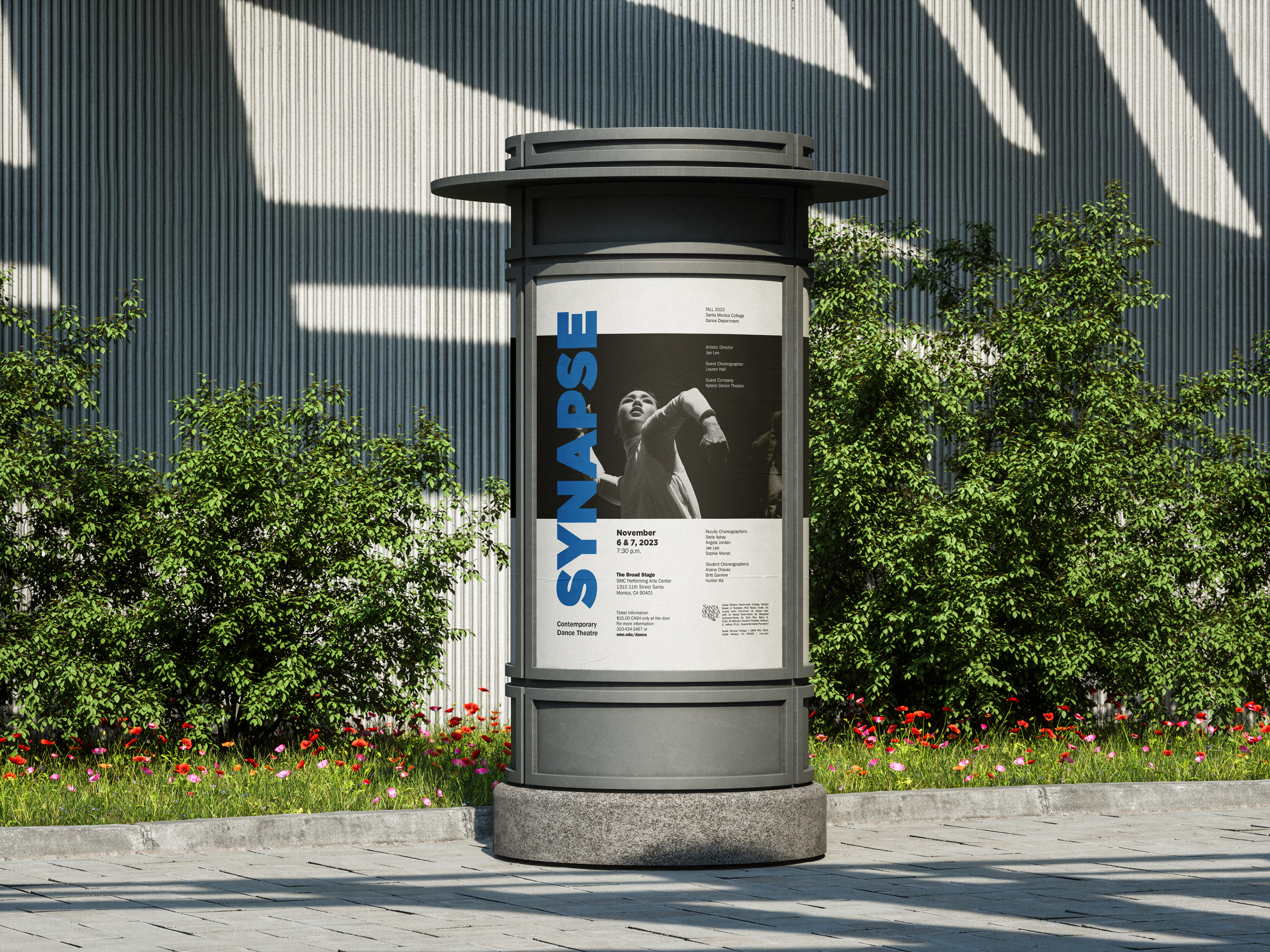 SMC Dance Department 'Synapse' Flyer Mockup