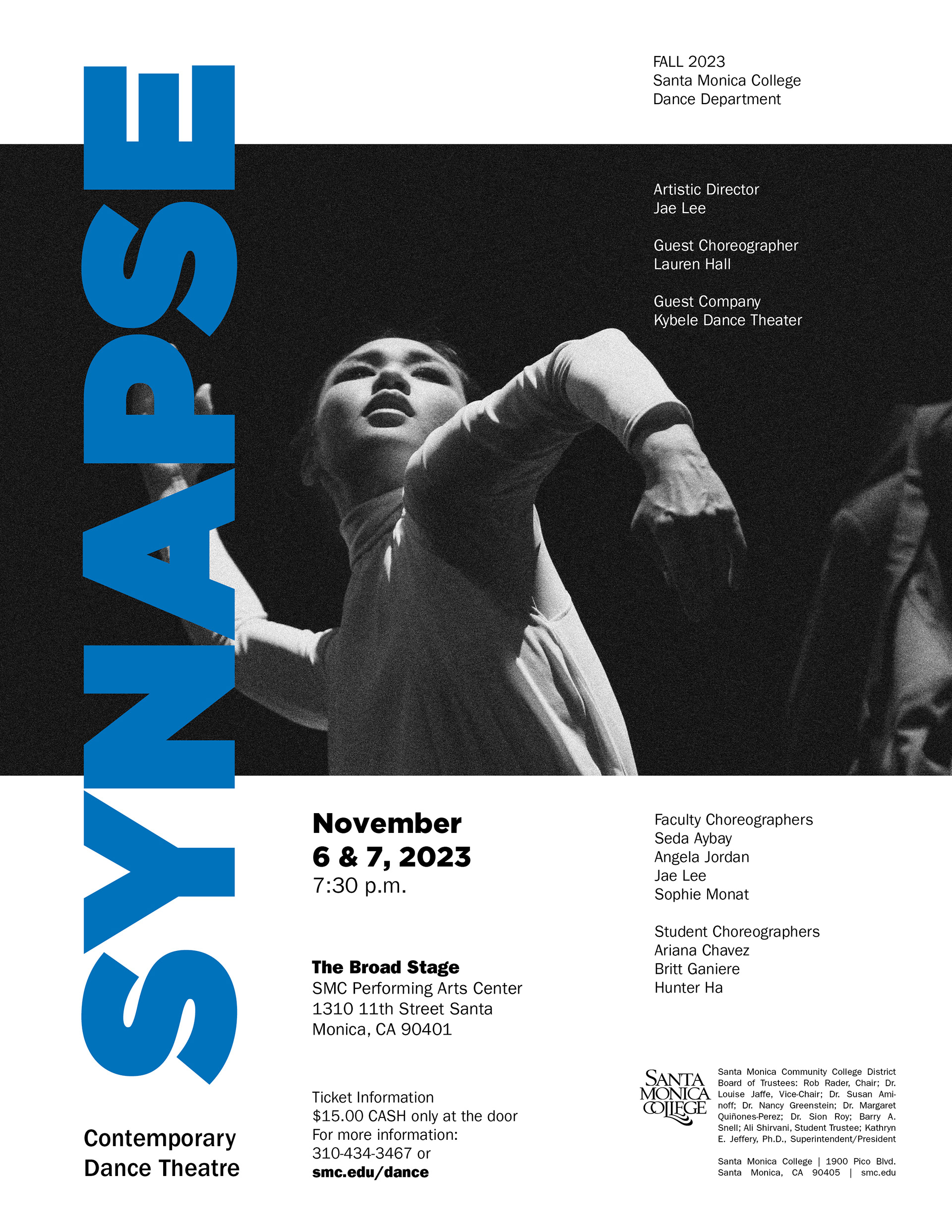 SMC Dance Department 'Synapse' Flyer II Variation