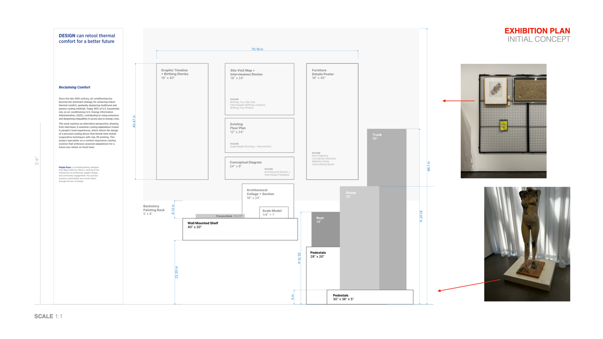 Concept Exhibition Proposal - Refinement + Measurements