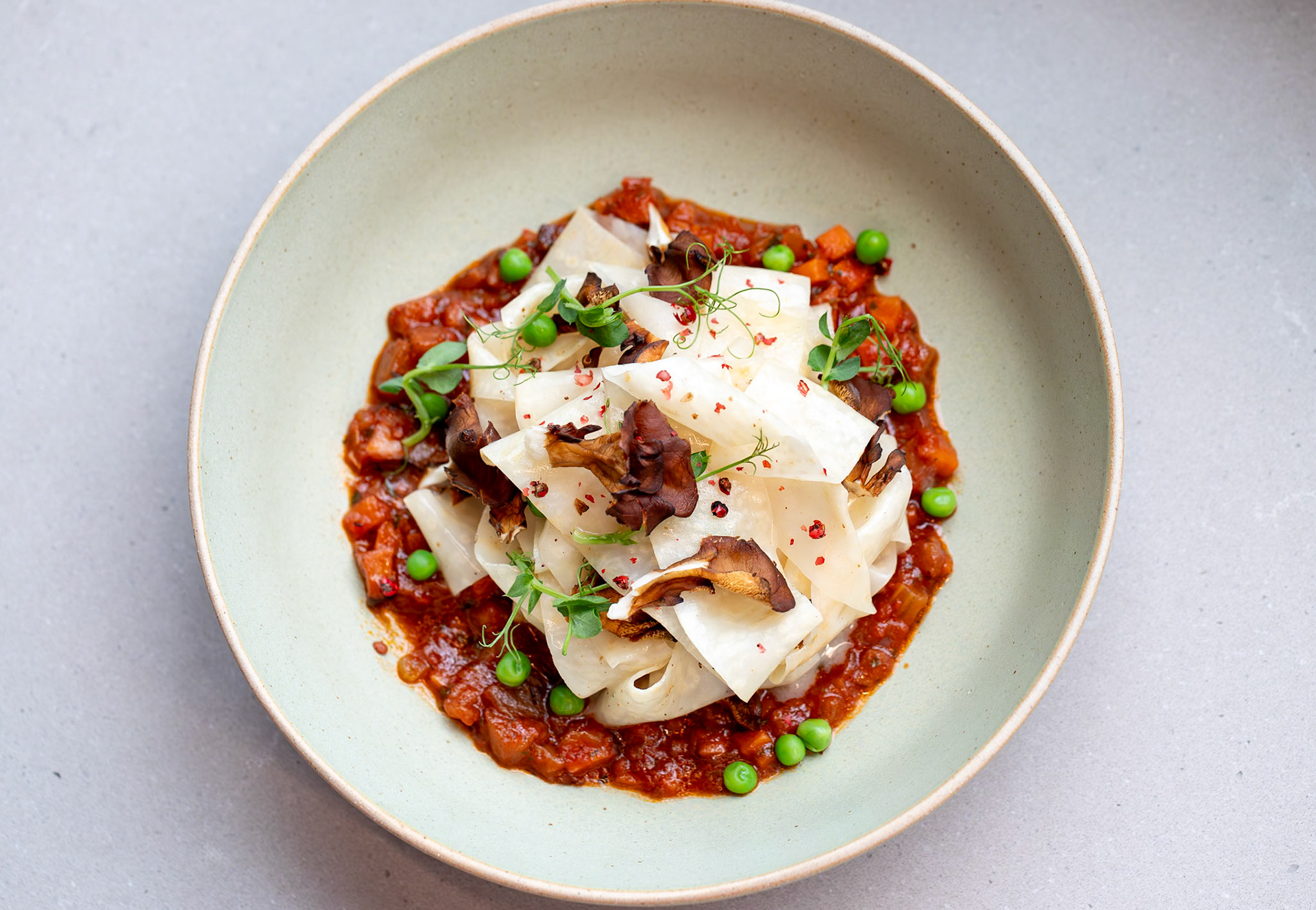 CELERY ROOT, VEGETARIAN BOLOGNESE 
